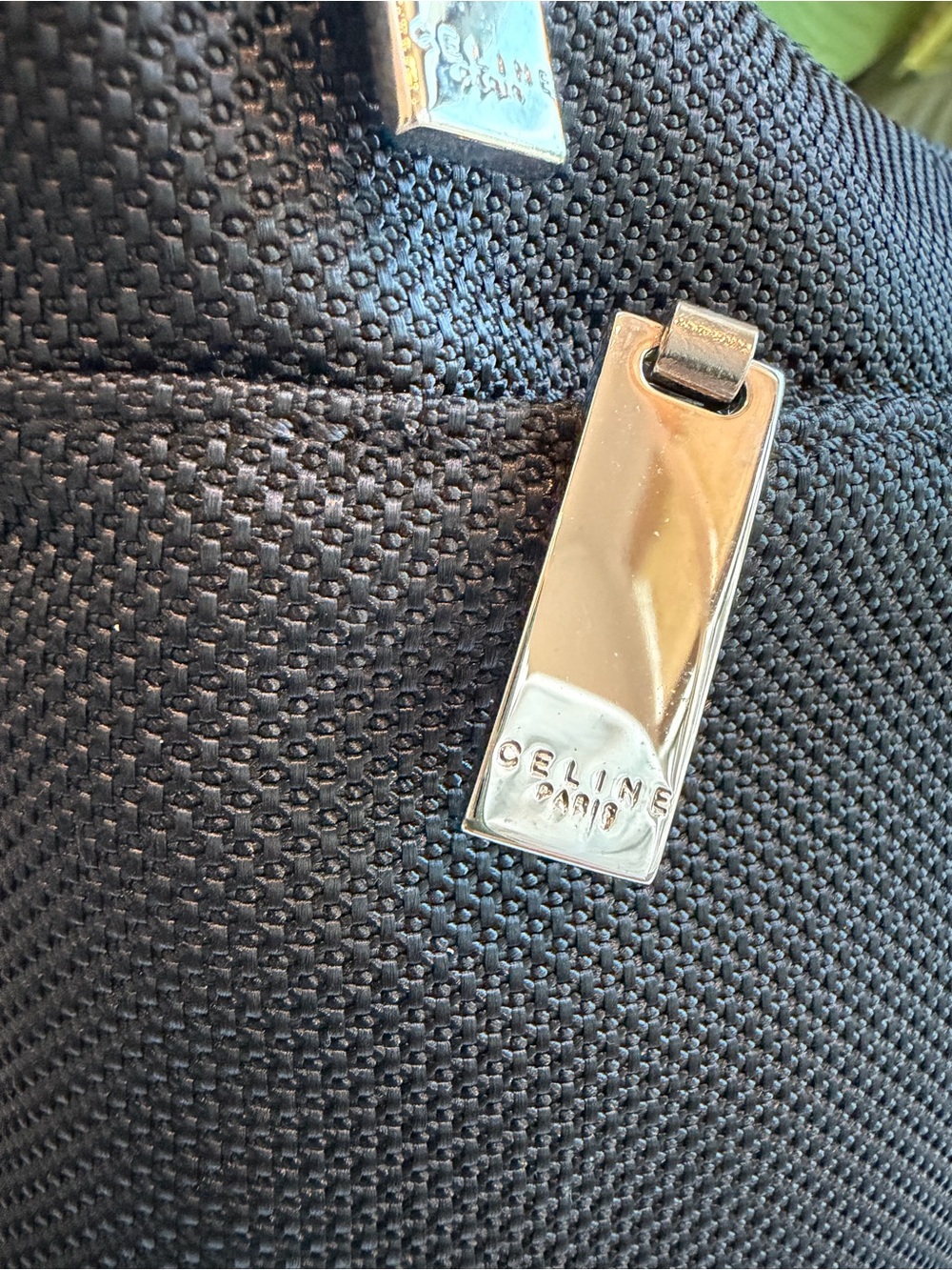 Celine ‘ Textured Canvas Pouch’ - Picture 7 of 13